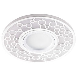 Светильник встраиваемый с LED подсветкой Feron CD990 потолочный MR16 G5.3 белый 