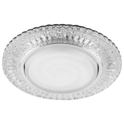 Светильник встраиваемый с белой LED подсветкой Feron CD4022 потолочный GX53 без лампы прозрачный 