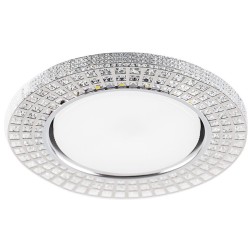 Светильник встраиваемый с белой LED подсветкой Feron CD4028 потолочный GX53 без лампы прозрачный 