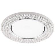 Светильник встраиваемый с белой LED подсветкой Feron CD4029 потолочный GX53 без лампы, прозрачный,