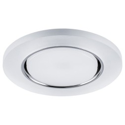 Светильник встраиваемый с белой LED подсветкой Feron CD5020 потолочный GX53 без лампы, белый матовый 