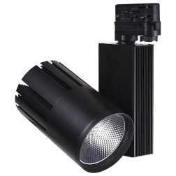 Светодиодный светильник Feron AL105 трековый на шинопровод 40W 4000K, 35 градусов, черный 3-х фазный 