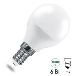 Лампа светодиодная Feron.PRO LB-1406 Шарик G45 6W 4000K 230V E14 475Lm используется OSRAM LED 