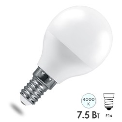 Лампа светодиодная Feron.PRO LB-1407 Шарик G45 7.5W 4000K 230V E14 650Lm используется OSRAM LED 