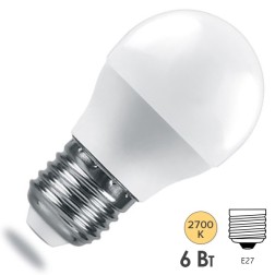 Лампа светодиодная Feron.PRO LB-1406 Шарик G45 6W 2700K 230V E27 460Lm используется OSRAM LED 