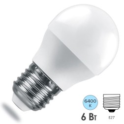 Лампа светодиодная Feron.PRO LB-1406 Шарик G45 6W 6400K 230V E27 490Lm используется OSRAM LED 