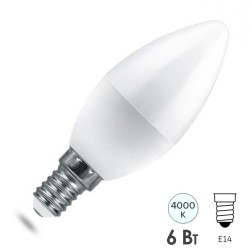 Лампа светодиодная Feron.PRO LB-1306 Свеча C37 6W 4000K 230V E14 475Lm используется OSRAM LED 