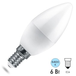 Лампа светодиодная Feron.PRO LB-1306 Свеча C37 6W 6400K 230V E14 490Lm используется OSRAM LED 