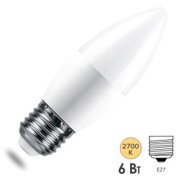 Лампа светодиодная Feron.PRO LB-1306 Свеча C37 6W 2700K 230V E27 460Lm используется OSRAM LED 