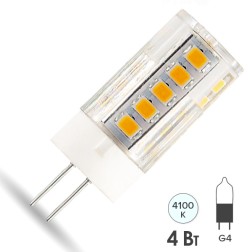 Лампа Gauss Elementary G4 4W 400lm 4100K керамика LED 12V 1/10/200 