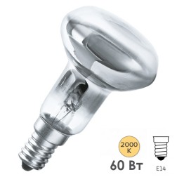 Лампа зеркальная Tungsram R50S 60W E14 230V D50mm 