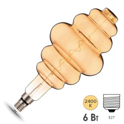 Лампа Gauss Filament Honeycomb 6W 2400К 420lm Е27 golden flexible LED 