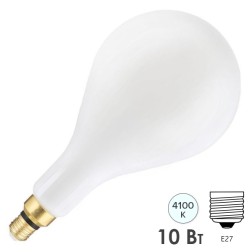 Лампа Gauss Filament А160 10W 4100К 890lm Е27 milky диммируемая LED 