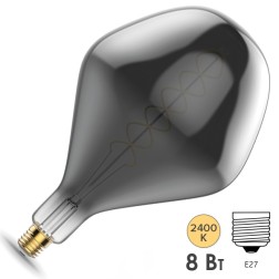 Лампа Gauss Filament SD160 8W 2400К 300lm Е27 gray flexible LED 