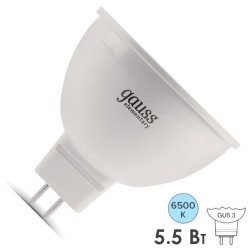 Лампа светодиодная Gauss Elementary MR16 5.5W 6500K 230V GU5.3 470Lm 