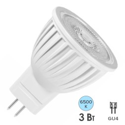 Лампа светодиодная Gauss MR11 3W 230V 300lm 6500K GU4 LED 