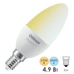 Лампа светодиодная LEDVANCE SMART+ Candle Tunable White 6W (замена 40W) E14 