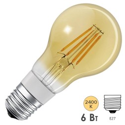 Лампа светодиодная LEDVANCE SMART+ Filament Classic DIM 55 6W/2400K E27 