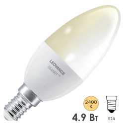 Лампа светодиодная LEDVANCE SMART+ Candle DIM 5W (замена 40W) 2700K E14 