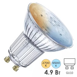 Лампа светодиодная LEDVANCE SMART+ Spot Tunable White 5W (замена 40W) 2700-6500K 45град. GU10 