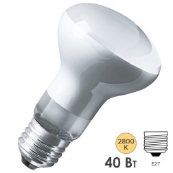 Лампа зеркальная ЭРА R63 40W 230V E27 рефлектор (5056183786571) 