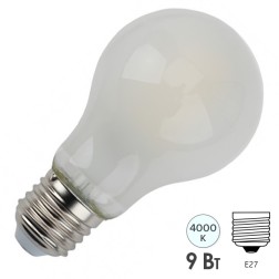 Лампа филаментная ЭРА F-LED A60-15W-827-E27 15W груша теплый белый свет 