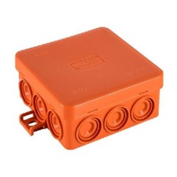 Коробка огнестойкая Е110 для открытой проводки JBL085 85х85х38, 12 выходов, IP55, 2P, (0,15-2,5 мм2) 