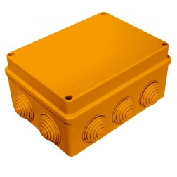 Коробка огнестойкая Е110 для открытой проводки JBS150 150х110х70, 10 выходов, IP55, 3P, (2,5-25 мм2) 