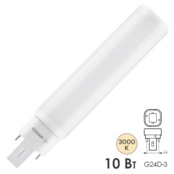 Лампа светодиодная OSRAM DULUX D26 LED 10W/830 230V EM G24D-3 