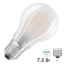 Лампа светодиодная Osram PARATHOM CL A GL FR 75 7,5W/840 E27 