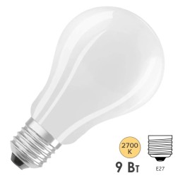 Лампа филаментная Osram LEDSCL A75 9W/827 230V E27 FIL FR DIM 1055Lm 