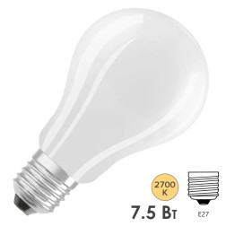 Лампа филаментная Osram PARATHOM DIM CL A FIL 75 7,5W/827 E27 