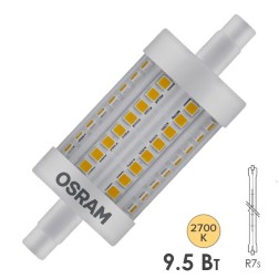 Светодиодная лампа OSRAM LED P LINE 9,5W (75W) 2700K DIM 1055lm 230V R7S 78x29mm 