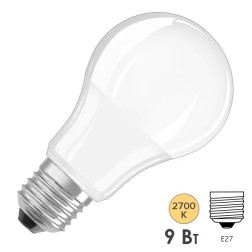 Лампа светодиодная Osram PARATHOM CLASSIC А 60 8,8W/827 FR DIM E27 806Lm d60x105mm 