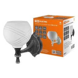 Светильник TDM НББ 21-60-1322 УХЛ4 max60W Е27 230V чернй под серебро плафон полушар параллели IP20 