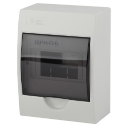 Щиток ЩРН-П-06 на 6м накладной пластиковый с прозрачной дверкой IP41 ЭРА SIMPLE (5056306019029) 