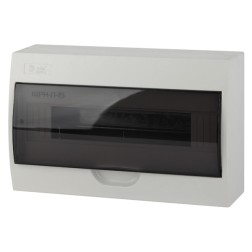 Щиток ЩРН-П-15 на 15м накладной пластиковый с прозрачной дверкой IP41 ЭРА SIMPLE (5056306019104) 