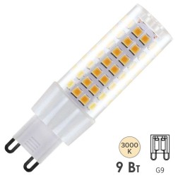 Лампа светодиодная TDM G9 9W 230V 3000K SMD 21,5х70,5мм 