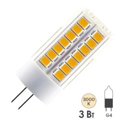 Лампа светодиодная TDM G4 3W 230V 3000K SMD 16х43мм 