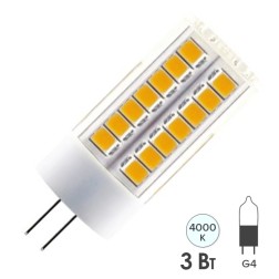 Лампа светодиодная TDM G4 3W 230V 4000K SMD 16х43мм 