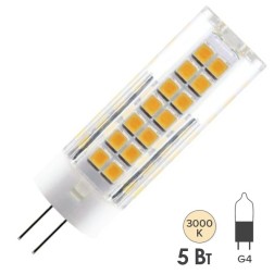 Лампа светодиодная TDM G4 5W 230V 3000K SMD 16х55мм 