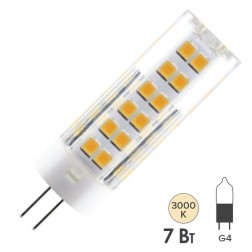 Лампа светодиодная TDM G4 7W 230V 3000K SMD 18,5х57мм 