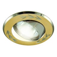 Светильник встраиваемый TDM поворотный СВ 02-01 MR16 50W 230V G5.3 матовый золото/никель d75mm IP20 