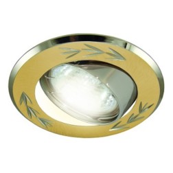 Светильник встраиваемый TDM поворотный СВ 02-01 MR16 50W 230V G5.3 матовый золото/никель d75mm IP20 