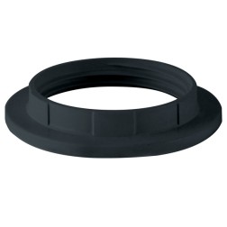 Кольцо для патрона Е27, термостойкий пластик, черный, Б/Н TDM 