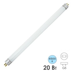 Лампа люминесцентная линейная двухцокольная ЛЛ-12/20Вт, T4/G5, 6500 К, длина 565,2мм TDM 