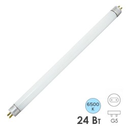 Лампа люминесцентная линейная двухцокольная ЛЛ-12/24Вт, T4/G5, 6500 К, длина 654,2мм TDM 