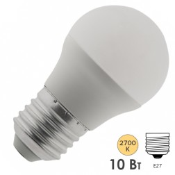 Лампа светодиодная ЭРА RED LINE LED P45-10W-827-E27 10W шар теплый белый свет 