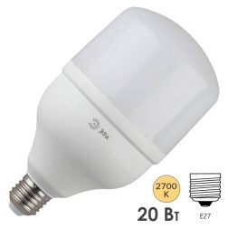 Лампа светодиодная ЭРА STD LED POWER T80-20W-2700-E27 колокол теплый белый свет 