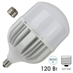 Лампа светодиодная ЭРА POWER LED POWER T160-120W-4000-E27/E40 120W колокол нейтральный белый свет 